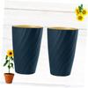 Cabilock 2pcs Portable Gargle Cup Dark Travel Tooth Mug and Home Toothbrush Holder for Easy Oral Care and Convenient Storage view 2