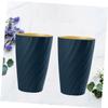 Cabilock 2pcs Portable Gargle Cup Dark Travel Tooth Mug and Home Toothbrush Holder for Easy Oral Care and Convenient Storage view 3