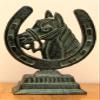 Cast Iron Table Top Horseshoe/Horse view 1