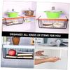 2pcs Iron Hanging Storage Organizers Punch Baskets for Kitchen Pantry Office and Bathroom Easy Installation Iron Material Versatile Use in Multiple Scenes view 2