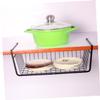 2pcs Iron Hanging Storage Organizers Punch Baskets for Kitchen Pantry Office and Bathroom Easy Installation Iron Material Versatile Use in Multiple Scenes view 4