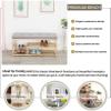Modern Entryway Bench Shoe Bench,Upholstered Shoe Rack Bench Shoe Storage Bench Seat,Entry Furniture Shoe Organizer,Linen,120X35X45Cm view 2