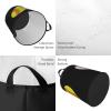 Baseball Softball Laundry Basket Foldable With Handles Round Storage Bag, For Dirty Clothes Toys Bathroom view 4