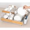 Signim casa Bamboo Wood Dish Drying Rack (w) 20.9X(d) 13.6X(h) 9.5inch view 2