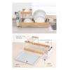 Signim casa Bamboo Wood Dish Drying Rack (w) 20.9X(d) 13.6X(h) 9.5inch view 4