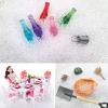 Zalaxt Fakes Ice Cubes, Tiny Fake Ice, Assorted Acrylic Ice Rocks 3 mm 0.98 Pound Clear, Plastic Ice Cubes Miniatures Dollhouse Accessories 440g view 2