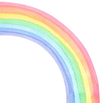 Amaonm Removable Large Boho Watercolor Half Rainbow Wall Stickers Murals Giant Peel and Stick Self Adhesive Colorful Pastel Rainbow Wall Decals Wallpaper for Kids Girls Bedroom Nursery Decoration (L 56.7" x 63")