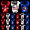 mishunyus 24 Pcs Glow Patriotic Party Decorations, 4th of July Party Cups Pack, USA Citizenship Party Supplies for Memorial Day, Independence Day, Veterans Day(16 oz) view 1