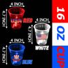 mishunyus 24 Pcs Glow Patriotic Party Decorations, 4th of July Party Cups Pack, USA Citizenship Party Supplies for Memorial Day, Independence Day, Veterans Day(16 oz) view 3