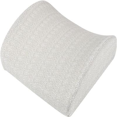 GIENEX Lumbar Support Pillow, Lumbar Pillow/Back Cushion, Memory Foam Back Support Pillow with Invisible Zipper Design & Removable and Washable Cover, for Car Drivers, Teachers, Students (Color : Gre
