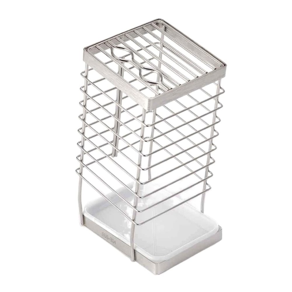 ZAEGO Kitchen Knife Holder Knife Block Kitchen Knives Holder Organizer Metal Rack Stainless Steel Storage Block Tools Accessories Knife Holder for Counter