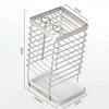 ZAEGO Kitchen Knife Holder Knife Block Kitchen Knives Holder Organizer Metal Rack Stainless Steel Storage Block Tools Accessories Knife Holder for Counter view 2