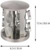 1 Set Seasoning Spice Rack Stainless Steel Round BBQ Condiment Spice Tower Dry Herb Salt Sugar Pepper Jar Bottle for Home Kitchen Restaurant Style 1 view 3