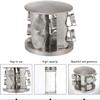 1 Set Seasoning Spice Rack Stainless Steel Round BBQ Condiment Spice Tower Dry Herb Salt Sugar Pepper Jar Bottle for Home Kitchen Restaurant Style 1 view 4