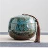 ceramic storage jar Ceramic Food Storage Jar with Airtight Lid, Home Kiln Transformed Tea Crate Airtight Jar for Ground Coffee, Tea, Condiments, Grains, Sugar - Home Kitchen Decorations Storage Jars ( view 1