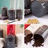 3pcs Kitchen Canisters Farmhouse Empty Tea Tin Can Metal Coffee Storage Jar Iron Sealed Coffee Candy Cans Gift Storage Jewelry Boxes for Tea Herb Sugar Salt Flour Grey view 3