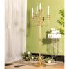 Gold Candelabra for Wedding Event Decor, 50'' Tall Floor Candle Holders, 2 Pcs Metal 5 Arm Centerpiece Decorations for 5 Candlesticks Party Wedding Aisle Home Decor view 2