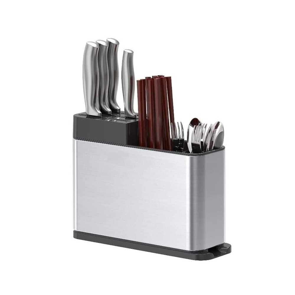 ZAEGO Kitchen Knife Holder Knife Block Kitchen Knife Holder Stainless Steel Knife Blocks Cooking Storage Container Kitchen Tool Holder Knife Holder for Counter