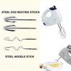 RMENST Hand Mixer Electric, Hand Mixers Kitchen Handheld, Stainless Steel Attachments, for Dough Cream Cake Egg view 2