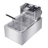 YIEOTM 6L Electric Countertop Deep Fryer, 1500W Commercial Deep Fryers with Drain Basket and Lid for Restaurant Use for Fries Turkey Donuts Kitchen view 1
