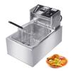 YIEOTM Commercial Electric Deep Fryer, Stainless Steel Detachable Tank, Temperature Control Range 60C-200C for French Fries, Onion Rings, Fried Chicken view 1