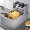 YIEOTM Commercial Electric Deep Fryer, Stainless Steel Detachable Tank, Temperature Control Range 60C-200C for French Fries, Onion Rings, Fried Chicken view 2