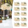 DYNAMI 10 Pcs Artificial Flower Balls,Artificial Flower Bouquet Plastic Flower Arrangements for Wedding Table Centerpieces Decoration (30 * 30cm,Champagne) view 3