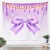 Purple Bowknot Kids Tapestry,Romantic Glitter Bling Girlish Beauty Wall Tapestries,Girls Boys Adults Room Decor,Bow Tie Sweet Wall Hanging,Dreamy Stylish Home Wall Decor,Large 59.1 x 82.7 Inches view 1