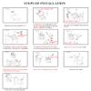 JESONVID Set of 4 Dining Chair with Casters, Accent Captains Chairs with Wheels & Arms,Wheeled Roller Wood Chairs for Kitchen & Game Poker Table,Cherry&Grey 1533GY(NO Table!) view 4