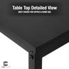 Fencer Wire 32" Black Computer Desk, Home Office Desk, Modern Look Desk, Writing Desk for Small Space, Simple Desk for Home Use & Office, PC Table, Gaming Desk, Space-Saving Workstation, Black view 4