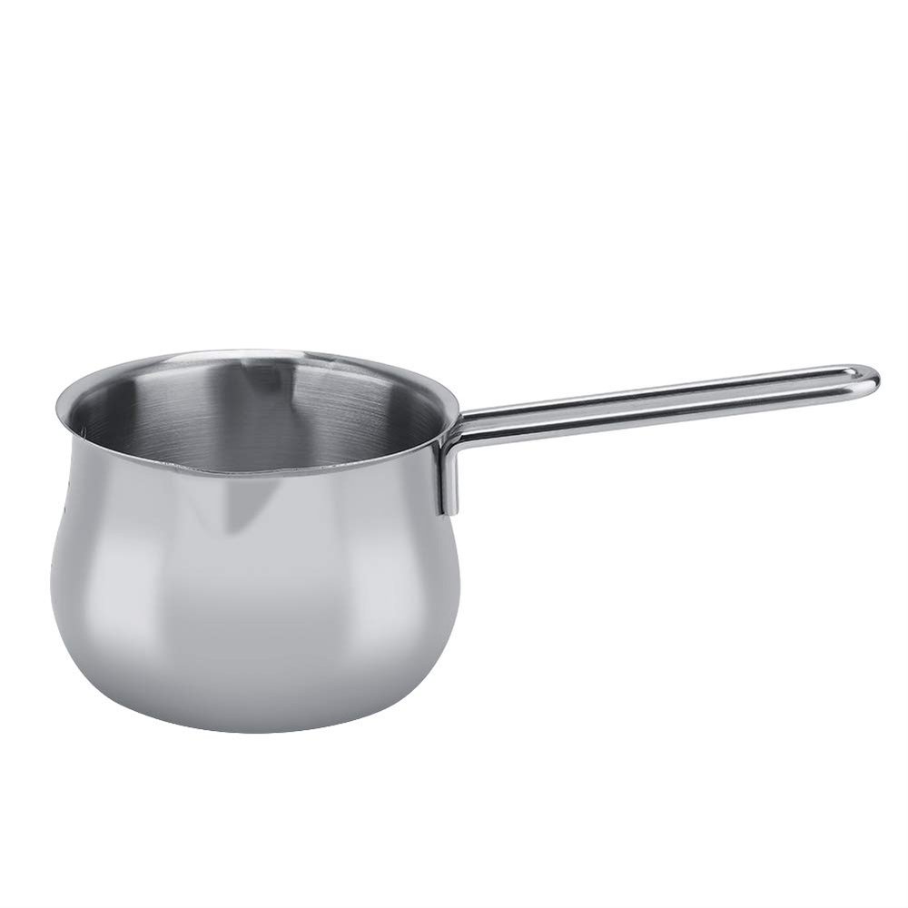 0.8-Quart Milk Warmer Pot, Stainless Steel Mini Butter Coffee Warmer, Melting Pot Milk Saucepan with Dual Pour Spout