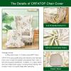CRFATOP Printed Wingback Chair Slipcovers 2 Piece Stretch Wing Back Chair Cover Polyester Fabric Wing Armchair Covers with Elastic Bottom for Living Room Bedroom Wingback Chair,A04 view 4
