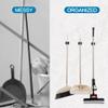 JAMEND CLXP 24PCS Broom and Mop Holder, Heavy Duty Garden Tool Organizer Rack Rake and Shovel Handle, Stainless Steel Mop Hanger. Wall Mounted with Screws.Matte Black view 4