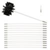 chimney sweep kit Chimney Cleaning Brush Kit, Flexible Chimney Sweep Set Flue Sweeping Brush And Rod Kit Soot Cleaning Rods (410/610 * 10Mm) (1 Brush + 6/9/12/15 Rods) ( Color : 12 Rods , Size : 410mm view 1