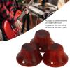 Miskall Guitar Volume Knob, 3 Pcs Wood Eco Friendly Precise Electric Guitar Knob for Replacement (Annatto) view 2