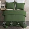Maple&Stone Quilt Set King Size, Lightweight Olive Green Bedspread Ultrasonic Chevron Pattern Light Coverlet for All Season Comforter Bedding Decor - 3 Piece King Bed Cover Sets view 2