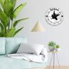 Autravelco Wood Wall Clocks Analog Round Non-Ticking Texas Lone Star Home Map Custom Wall Clocks Texas Proud Born State Wooden Wall Decor for Restroom Garage Indoor 10 Inch view 4