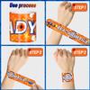YYMYMGJ 48PCS Dart War Party Favors Slap Bracelets, Dart Battle Wristbands Bracelets Goodie Bag Fillers for Dart War Gun Birthday Decorations Supplies for Kids Boys and Girls view 4