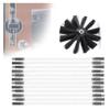 chimney sweep kit Chimney Cleaning Brush Kit, Dryer Vent Cleaning Kit, Sweep Sweeping Brush Drain Rod Set Accessory Includes 6/9/12/15 Flexible Rods, 1 Brush Head Chimney Sweep Kit ( Color : 12 Rods , view 1