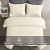Maple&Stone Quilt Set Oversized King Size, 128"x120" Lightweight Cream White Bedspread Ultrasonic Chevron Pattern Light Coverlet for All Season Comforter Bedding Decor - 3 Piece Bed Cover Sets view 2