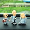 Kingzhuo Baby Buddha Statue Cute Buddha Monk Figurines Statue Mini Happy Buddha Figurine Set of Three Shelf Table Desktop Car Dash Decorations Monk Statues Home Office Car Decor view 1