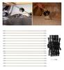 chimney sweep kit Chimney Sweeping Brush, Chimney Cleaning Brush Kit, Sweep Sweeping Brush Drain Rod Set Accessory Includes 6/9/12/15 Flexible Rods, 1 Brush Head Chimney Sweep Kit ( Color : 15 Rods , view 1
