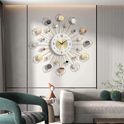 XOOFMASS Large Wall Clock for Living Room Decor Gold Modern Silent Kitchen Big Wall Watch Clock for Bedroom Decorative Office 23inch Modern Clocks Large Decorative Wall Clock for Bedroom Kitchen