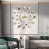 XOOFMASS Large Wall Clock for Living Room Decor Gold Modern Silent Kitchen Big Wall Watch Clock for Bedroom Decorative Office 23inch Modern Clocks Large Decorative Wall Clock for Bedroom Kitchen view 1
