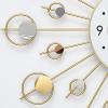 XOOFMASS Large Wall Clock for Living Room Decor Gold Modern Silent Kitchen Big Wall Watch Clock for Bedroom Decorative Office 23inch Modern Clocks Large Decorative Wall Clock for Bedroom Kitchen view 2