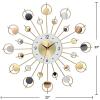 XOOFMASS Large Wall Clock for Living Room Decor Gold Modern Silent Kitchen Big Wall Watch Clock for Bedroom Decorative Office 23inch Modern Clocks Large Decorative Wall Clock for Bedroom Kitchen view 4