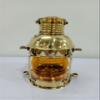 Lantern Marine Anchor 10" Decortive Oil Lamp Nautical Ship Brass Finish Ship Hanging , Christmas Decorative , Halloween Lantern, Farmhouse Home Table Lanterns. view 1