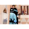 Manatee Lover Flannel Blanket-Just A Girl Manatees Underwater Sea Animal Soft Lightweight Capybara Blankets for Sofa Bed Polyester Throw Warm Blanket Gift for Girl Women(90''x120''for Whole Family) view 3