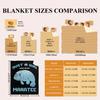 Manatee Lover Flannel Blanket-Just A Girl Manatees Underwater Sea Animal Soft Lightweight Capybara Blankets for Sofa Bed Polyester Throw Warm Blanket Gift for Girl Women(90''x120''for Whole Family) view 4