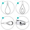 30M Wire Rope Cable Hooks Hanging Kit Flexible PVC Coated Stainless Steel Clothesline view 3